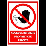 indicator pentru siguranta accesul interzis proprietate privata